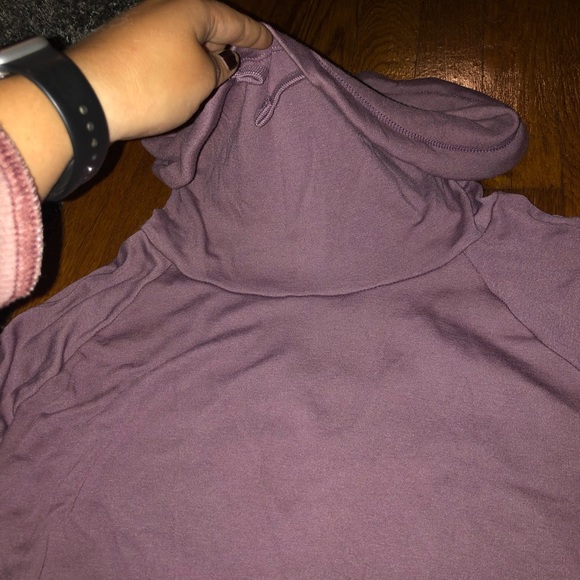 Purple cowl neck sweatshirt - Picture 2 of 5